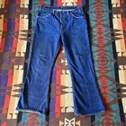 Vintage 70s Levi   s 646 Orange Tab Bootcut Dark Denim Jeans 37x29