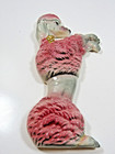 Vintage California Pottery  Pink Poodle Dog Wall Art Mcm Ceramic 11 