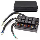 Universal 12v 10 Way Fuse Relay Box Pre-wired Waterproof Auto Circuit Block