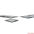 Crownline Boat Decal 22014 22015   47 1 8 Inch Silver Black  set Of 2 