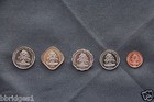 Bahamas 5 Coin Set 1 5 10 25 And Rare 15 Cent - Unc