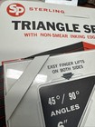 Vintage Sterling Plastics Drafting Triangle Set 6 And 8 Inch Non-smear Ink Edge