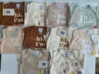 10 Pc Lot  12 Month Baby  Infant Bodysuit Nwt Wholesale One-piece 100  Cotton