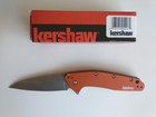 Kershaw Dividend Knife 1812or - Orange - Stonewash Finish Blade - Made In Usa