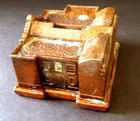 Rare Alamo Metal Bank Vintage Brass Finish 1920s