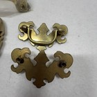 Lot Of 7 Brass Handles Pulls Cabinets Drawers Vintage 90s