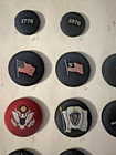 Vintage Americana 19 Fabric Button Display Board Rare Amazing 