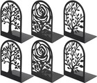  Decorative Book Ends  Heavy Duty Bookends For Shelves  Combination 3 Pairs