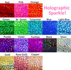 Holographic Sparkle Peace Sign Sticker Decals  - Choose A Size   Color 
