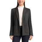 Matty M Women s Long Sleeve Stretch Pockets Blazer  Dark Gray  Size Xl