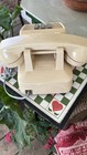 Western Electric 2500 Beige Corded Push-button Desk Phone Retro Vintage Works 