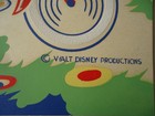 Donald Duck 1936 Promotional Pochoir Print 8 X 10 Walt Disney History - Rare
