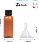 32 Pcs Empty Bottles 2oz  60ml  Travel Size Refillable Containers Leak Proof Cap