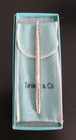 Tiffany   Co Sterling Silver Diamond Design  Pen With Orig  Box pouch