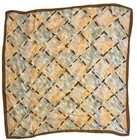 Schiaparelli Glentex Vintage Scarf Silk Rayon Blend Watercolor Peach Taupe Japan