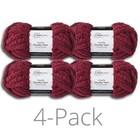 Mainstays Chunky Chenille Yarn  31 7 Yd  Burgundy  100  Polyester