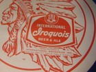 Vintage Lot 2 Paper Beer Tray Liner Iroquois Beer   Ale Indian Head Buffalo Ny