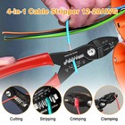 4in1 Electrical Cable Plier   Crimper Cutter Stripper Gripper  For 12-20awg Wire