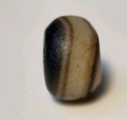 12mm Ancient Rare Indo-tibetan King Solomons Banded Agate Eye Bead