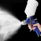 Hvlp Air Gravity Spray Gun Set 2-sprayer Paint Gun With 0 8mm 150ml   1 4mm 6   