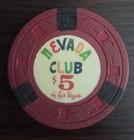  5 Nevada Club Of Las Vegas Casino  Nv Casino Chip