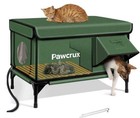Elevated Heated Outdoor Cat House  W escape Door 25 6   l X 16 5   wx5 7 h