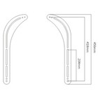 Universal Steel Sound Bar Soundbar Speaker Bracket Mount  Above Below Tv 