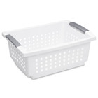 Rectangular Storage Basket Plastic Stylish Medium Stacking Organizer Bin Box