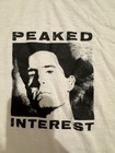 Crazy Rare Vintage Twin Peaks    peaked Interest    Graphic Print White T-shirt