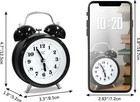Super-xtremely Extra Loud Alarm Clock For Very Heavy Sleeper Battery Backup New
