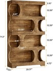71  Tall Wooden Bookcase  4-tier Large Bookshelf Freestanding Display Shelves