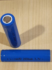 2 Pc Blue 16650  Rechargeable Battery 3 7v  2000mah Li-ion Flat Top New