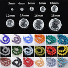 Rondelle Faceted Crystal Glass Loose Spacer Beads Lot 3mm 4mm 6mm 8mm 10mm 12mm
