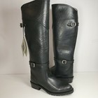 Frye Women Boots Dorado Knee High Rubber Rabbit Lined Lug Riding 6 Fit 5 5 New