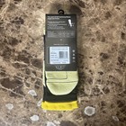 Nwt Nike Elite Cushioned 2-layer Basketball Socks Black yellow Size L 8-12 