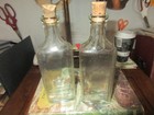 Two 6  Medicine 3iv Bottles Graduated Markings 2 Sides Nice Size