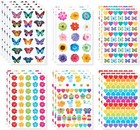 867-count Bulk Stickers For Kids  Butterflies And Flowers