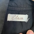 Elan Utility Jacket Sz S Tencel Tie Waist Military-style Zip Lightweight Black