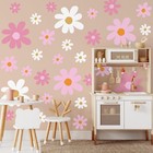 12 Sheet Daisy Wall Sticker Decal Removable Cute Daisy Bedroom Room Decor Flo   