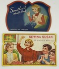 Vintage Sewing Susan   Sweetheart Needle Books Set Of 2 Japan 1950 s Incomplete