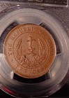 1912 Pcgs Ms 63 Brown China Republic Unc 10 Cash Copper Y-303 065