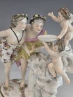 19c Antique French Samson Porcelain    altar Of Love    Allegorical Group