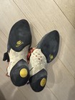 La Sportiva Solution Climbing Shoes  Us 10  Medium  d m   Black orange