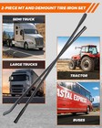 Tire Bars Tools 39in Forged Steel For Semi Tires - Heavy Duty Tire Changing Kit