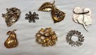 Vtg  Brooch Lot Of 7 Avon Julianna Type Unmarked  Brooches 7