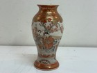 Antique Meiji Japanese Kutani Miniature Cabinet Vase Signed Dai Nippon Haruka 6 