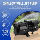 1 75 Hp Booster Water Pump 115v 230v Shallow Well Jet Pump For Farm Lawn Garden