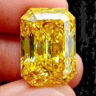 1 Ct Yellow Emerald Cut Lab-created Diamond Cvd Vvs1 Certified Loose Stone