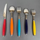 Fiesta Multicolor 5 Piece Dining Flatware Setretro Colorful