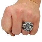Frogman Combat Diver Navy Seals Scuba Sterling Silver Men s Ring Military
